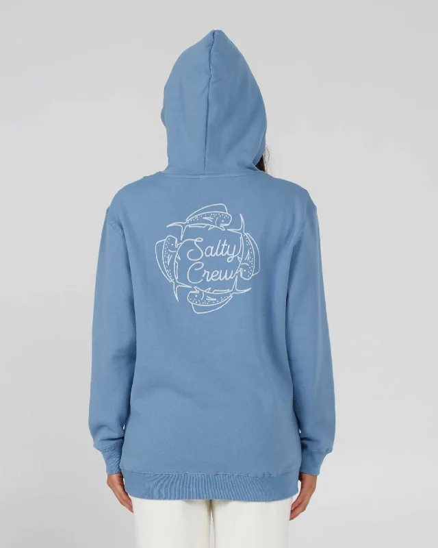 Drawn in Circles Hoody - Bluestone Printed Sweatshirt Hoodie