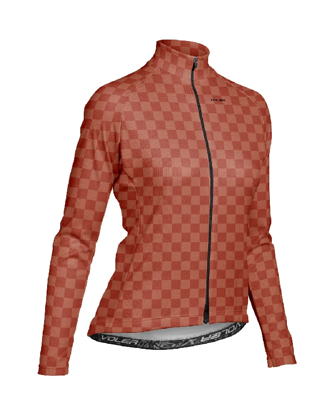 W. PELOTON THERMAL JERSEY - CHECKERS Soft Hooded Sweatshirt