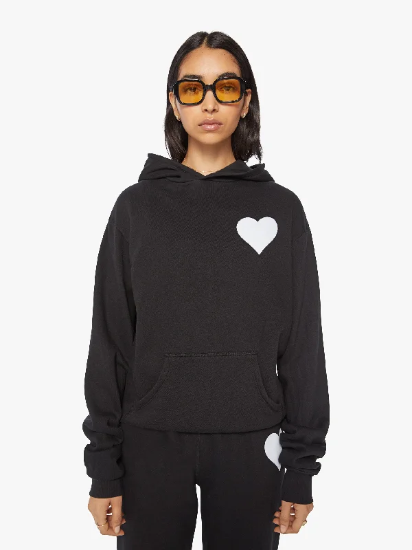 SPRWMN Heart Hoodie - Black Cozy Sweatshirt Design