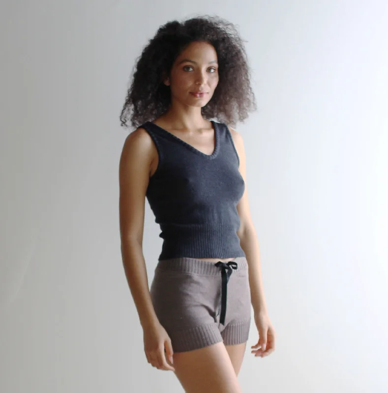 Merino Wool Sweater Knit Tank Top
