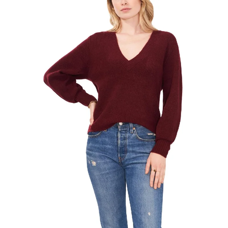 Womens V Neck Shirt Pullover Sweater Breathable sweaters