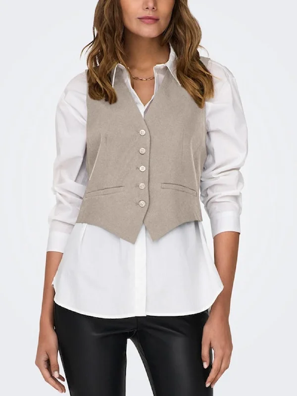 Diane Fit Vest Soft-touch sweaters