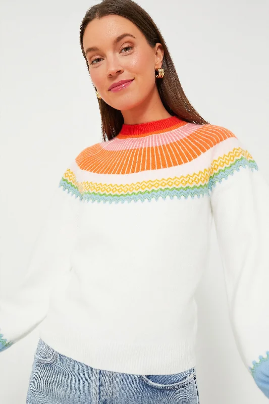 Pastel Color Block Sweater Knitted sweaters