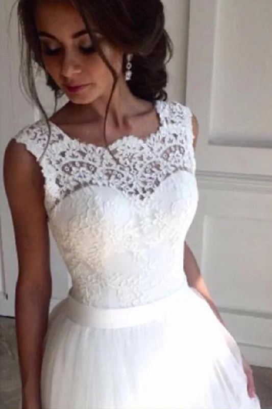 A-line Wedding Dress High Waist Wedding Dress Fashion Wedding Dresses PD0074 Beautiful Bridal Gown