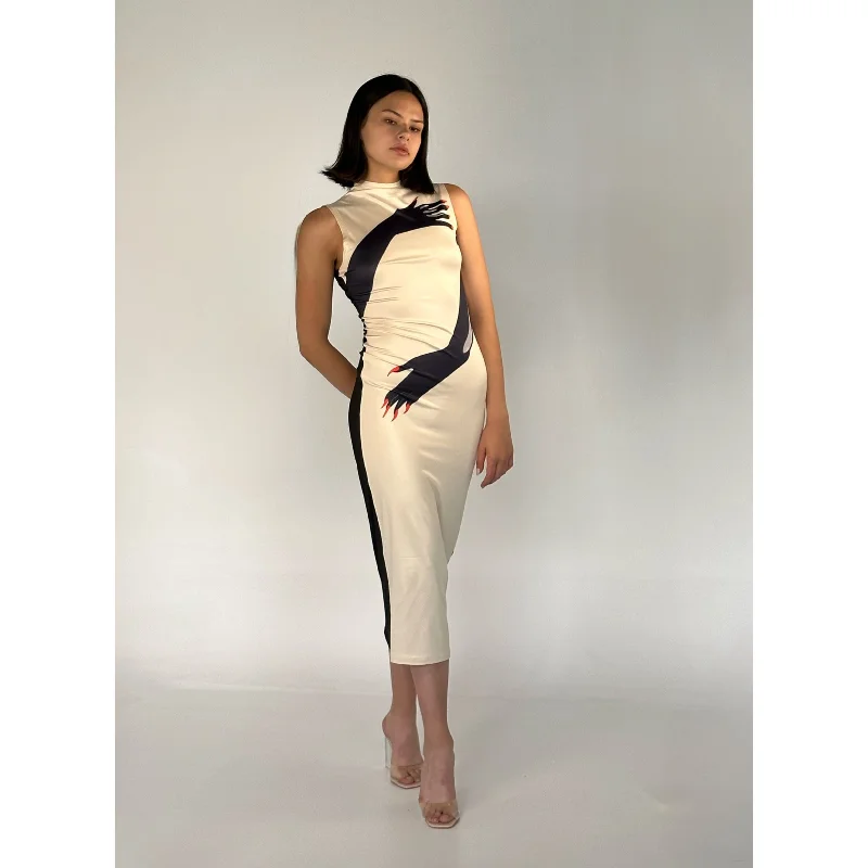 Hands on me Midi Dress Party midi dresses