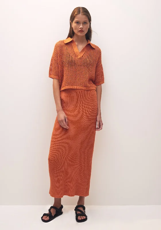 Ines Knit Skirt_Turmeric Trendy new unclassified skirts