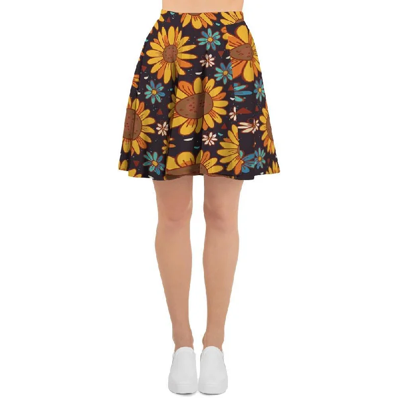 Sunflowr Floral Women's Skirt Graduation unclassified skirts