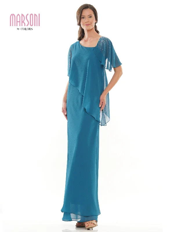 Marsoni Mother of the Bride Long Dress 313 Smocked maxi dresses