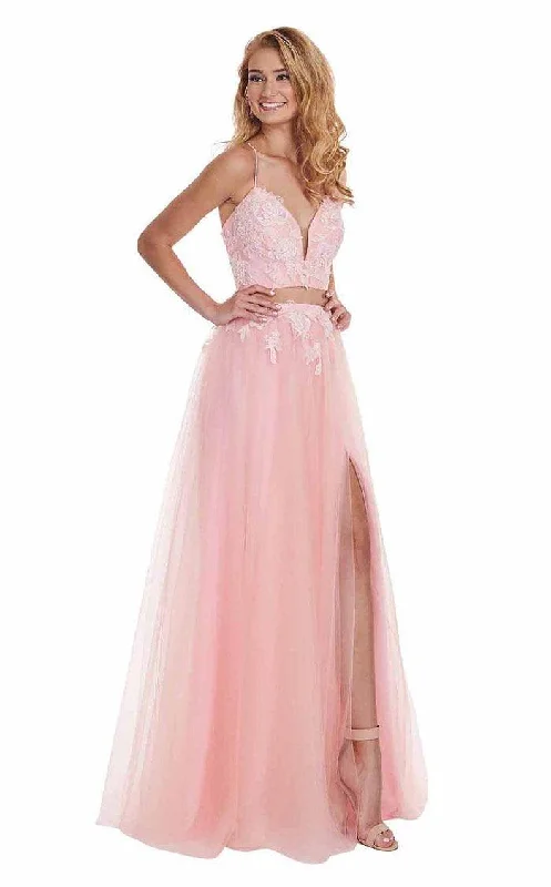 Rachel Allan Long Two Piece Prom Formal Dress 6466 PrettyLittleThing maxi dresses