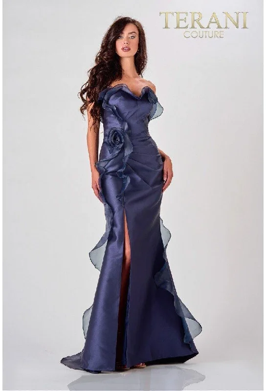 Terani Couture 2111E4743 Strapless Long Prom Dress Trendy maxi dresses under $50