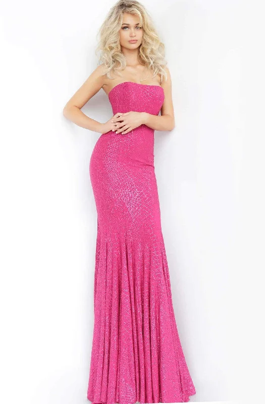 Jovani - 1121 Strapless Lattice Rendered Mermaid Gown Hot new arrivals in party dresses