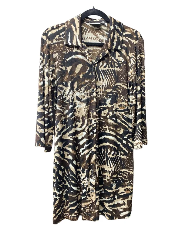 Animal Print Dress Casual Short Chicos, Size S Graduation floral dresses