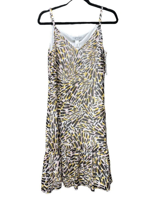 Geometric Pattern Dress Casual Short White House Black Market, Size S Zara floral dresses