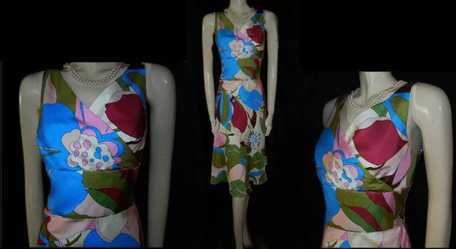 *LUSCIOUS PHILIP DICAPRIO FLORAL SILK DRESS - NEW WITH TAG Minimalist floral dresses