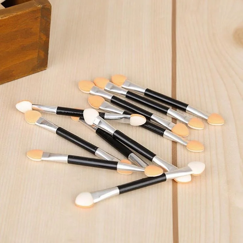 12pcs Eyeshadow Applicator Pro Sponge Double Ended Make Up Supplies Portable Eye Shadow Brushes Nail Mirror Powder Brush Ruffled unclassified dresses