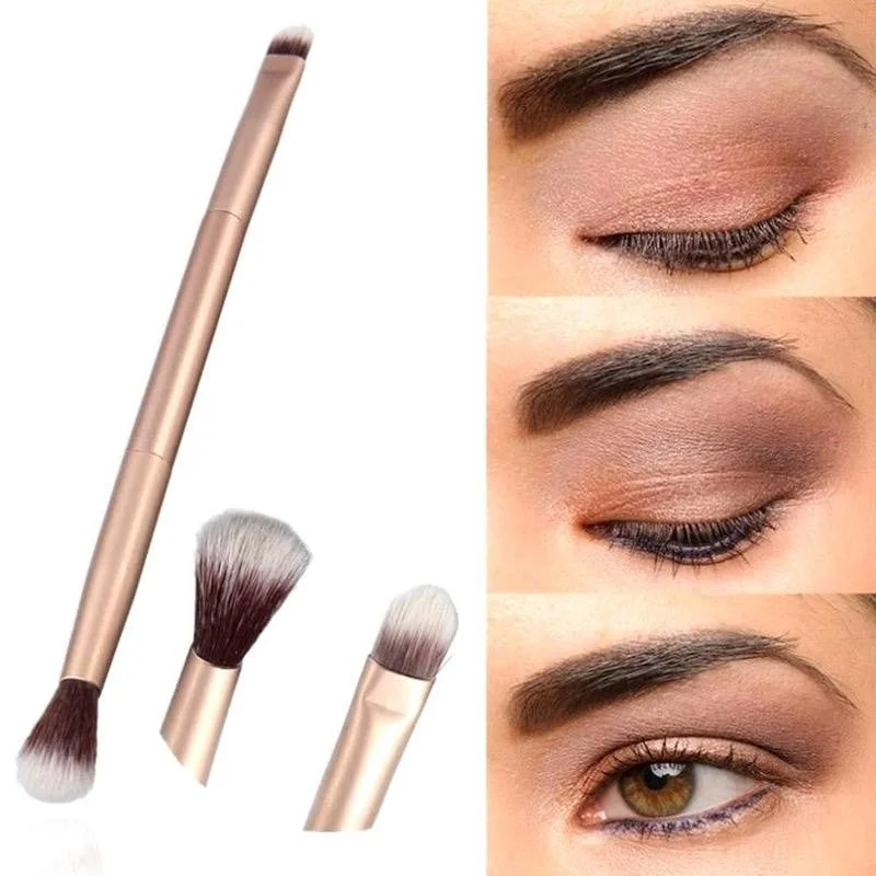 1pc Makeup Eye Powder Foundation Eyeshadow Blending Double Ended Brush Tool Pen Soft fabric unclassified dresses