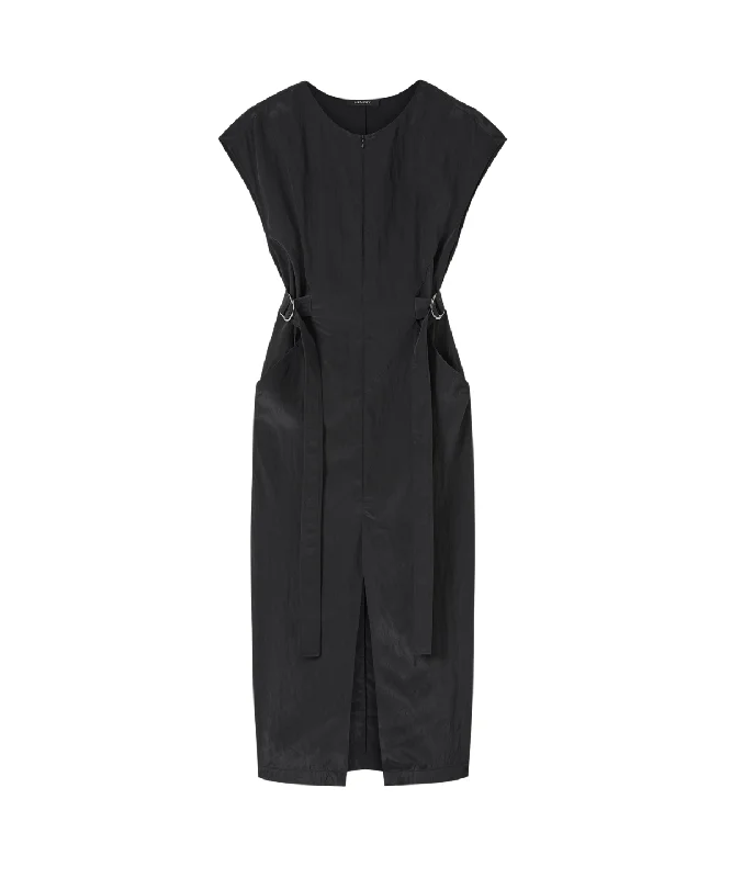 Malette Dress in Black Denim unclassified dresses