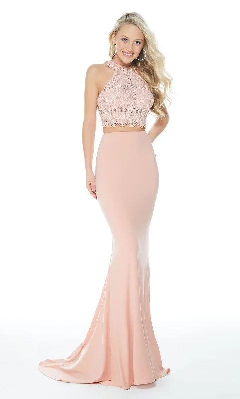 Alyce Paris - Form Fitting Two Piece Mermaid Gown 60248SC Best-selling unclassified dresses