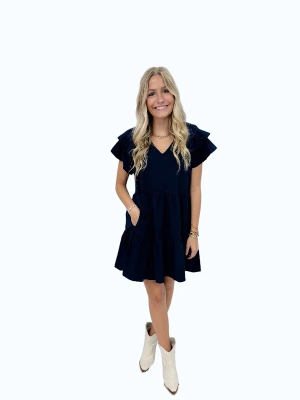 Aubie V-Neck Dress Elegant unclassified dresses