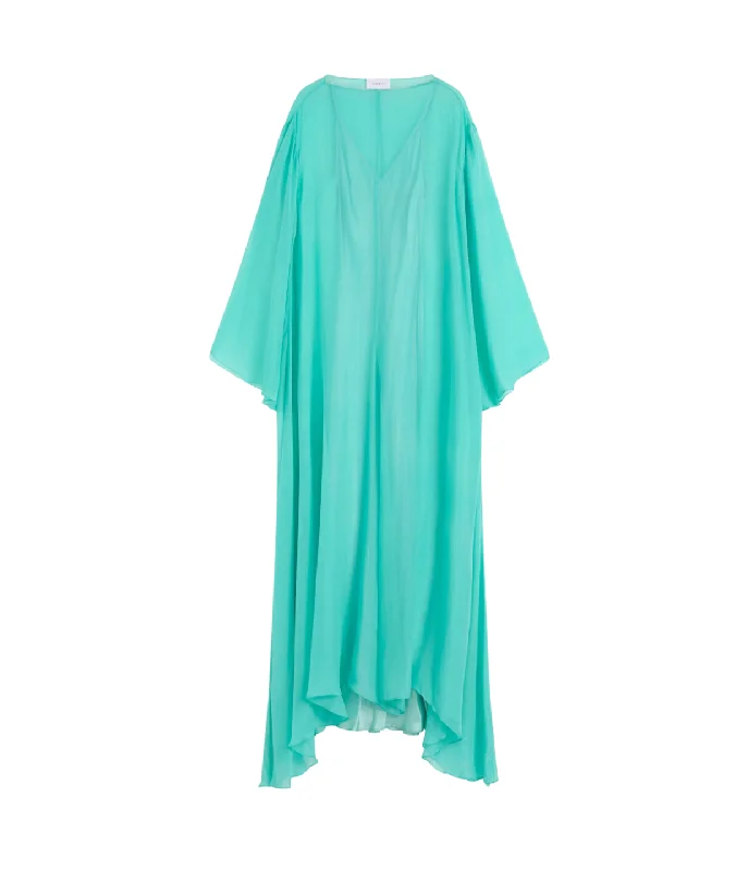 Capri Gown and Slip in Aqua Halter unclassified dresses