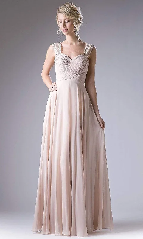 Cinderella Divine - CJ249 Sweetheart Neck Empire Waist Chiffon Gown Trendy unclassified dresses