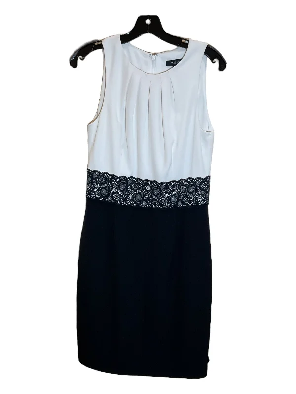 Dress Work By White House Black Market In Black & Cream, Size: S Wedding guest unclassified dresses