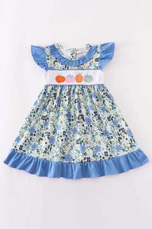 Embroidered Pumpkin Dress Denim unclassified dresses