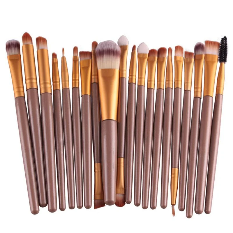 High Quality 20Pcs Eye Makeup Brushes Set Pro Powder Blush Foundation Eyeshadow Eyeliner Lip Cosmetic Brush Kit Beauty Tool Kit Silk unclassified dresses