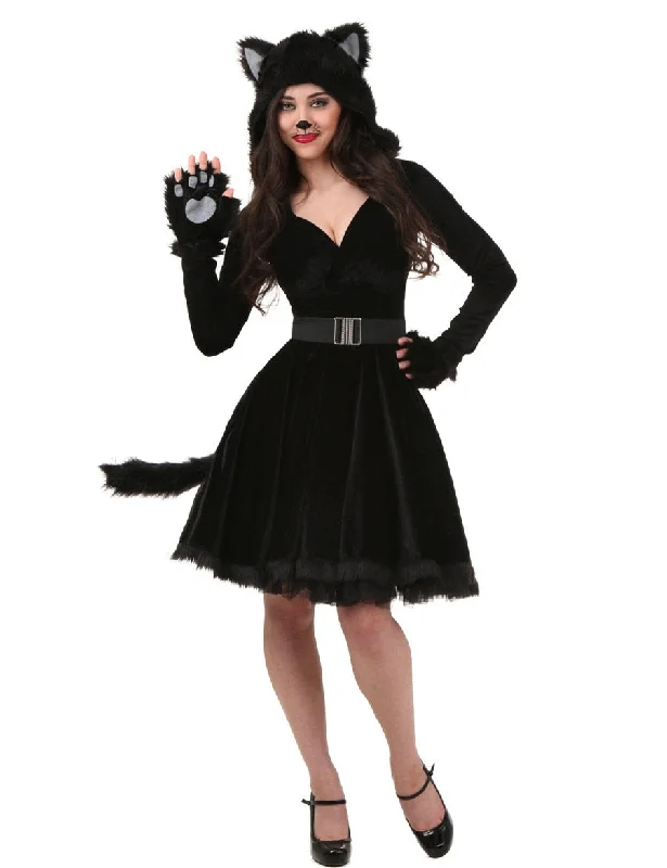 Hot Sale Sexy Black Teddy Bear Costume For Adult Cat Women Halloween Costumes for Women Cosplay Masquerade Fancy Dress Wedding guest unclassified dresses