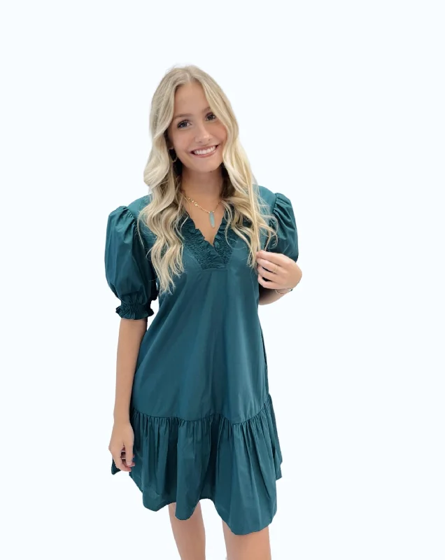 Jenny Green Dress Smocked unclassified dresses