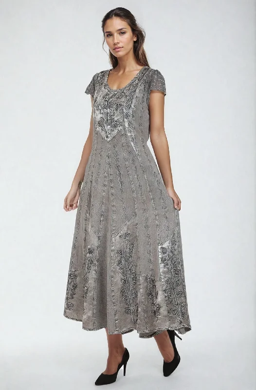 Renaissance Inspired Cap Sleeve Acid Wash Dress ADL-20323 Fashionable unclassified dresses