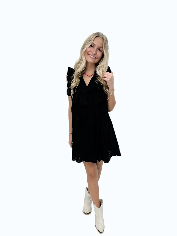 Sawyer Ruffle V-Neck Dress Cocktail unclassified dresses