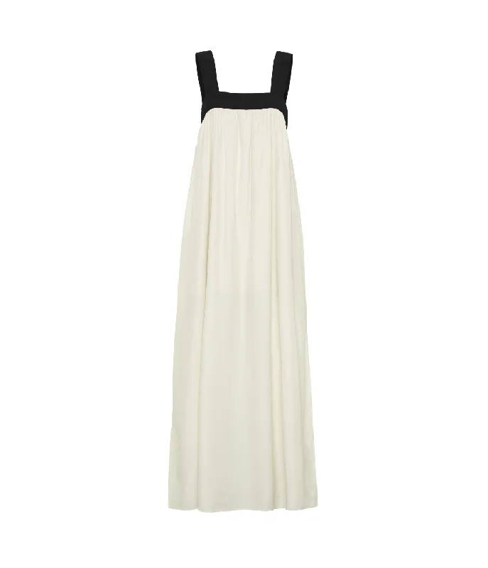 Rocco Full Length Dress in Ivory Neutral tone unclassified dresses