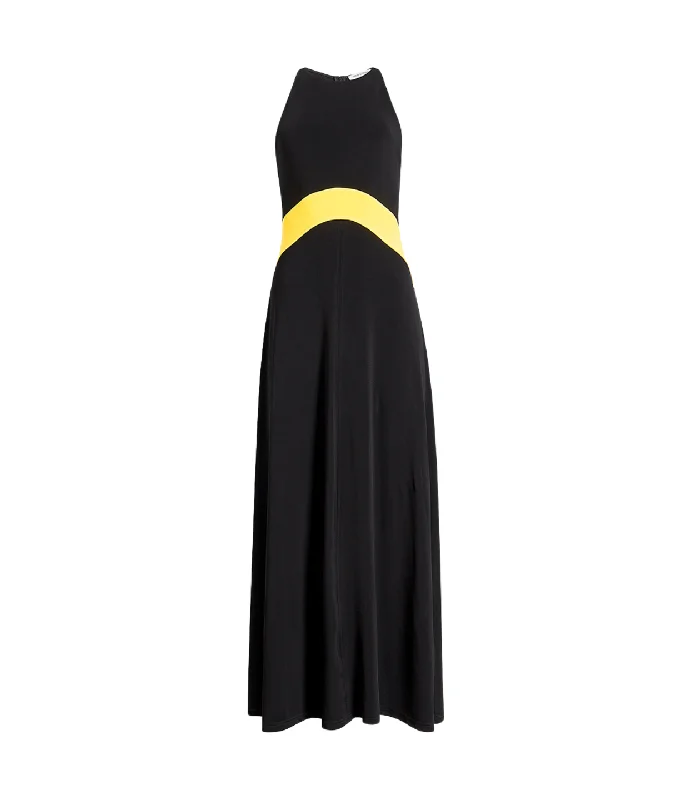 Jonati Halter Dress in Noir Stretchy unclassified dresses