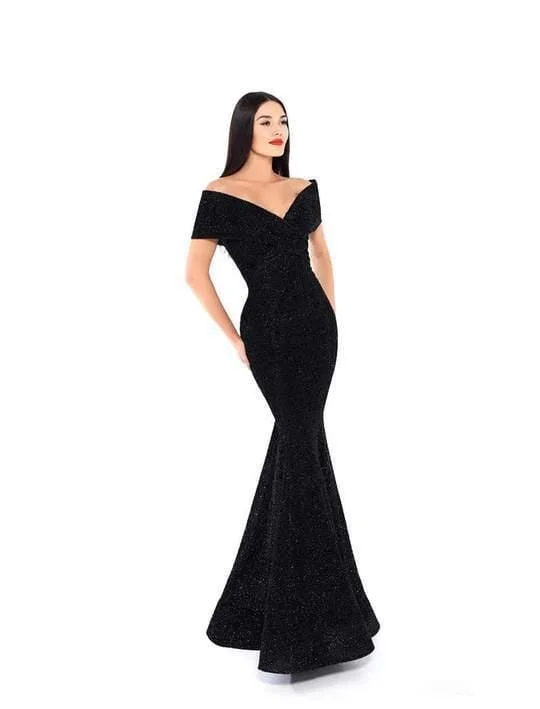 Tarik Ediz - 93636 Off Shoulder Mermaid Formal Gown One-shoulder unclassified dresses