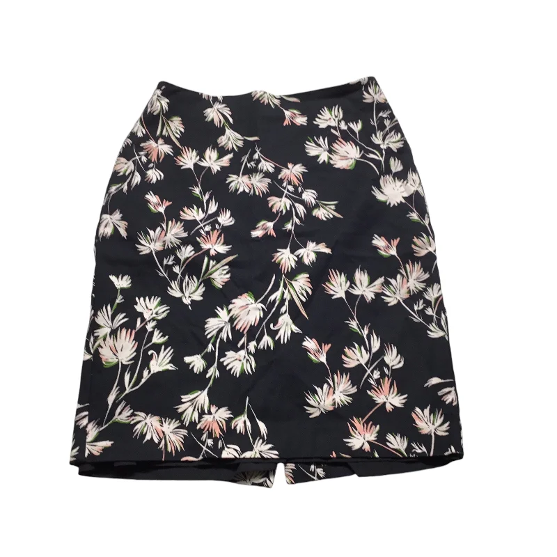 Skirt Mini & Short By Ann Taylor In Black & Pink, Size: 0 Fringed Mini Skirt