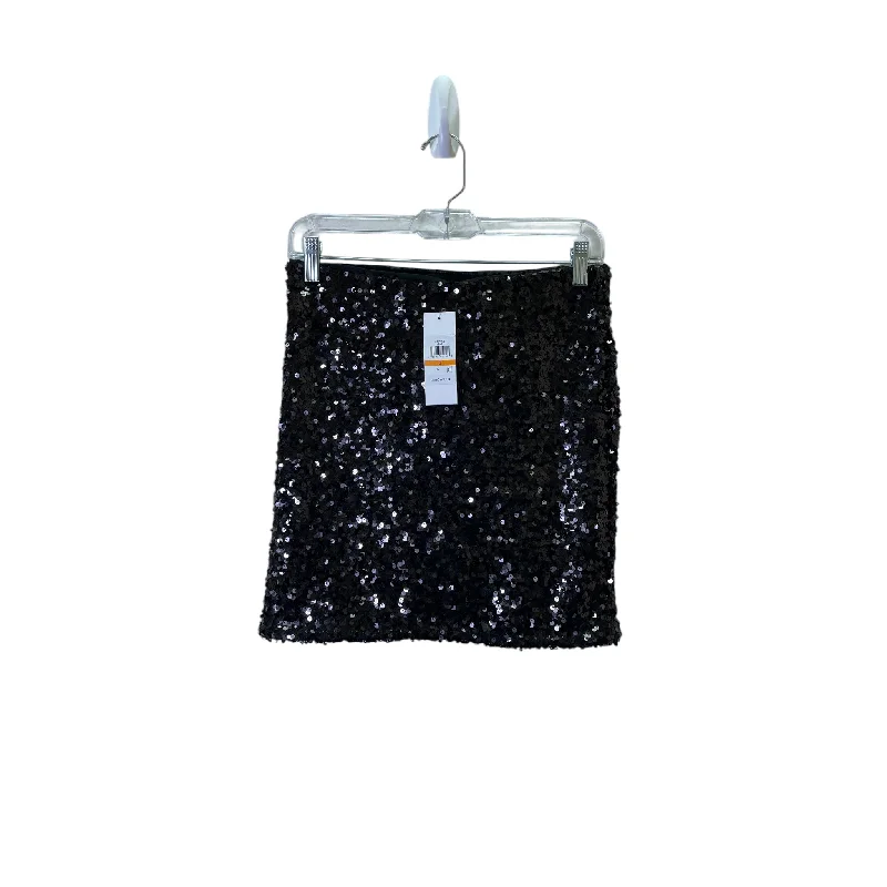 Skirt Mini & Short By Dkny In Black, Size:4 Ripped Mini Denim Skirt