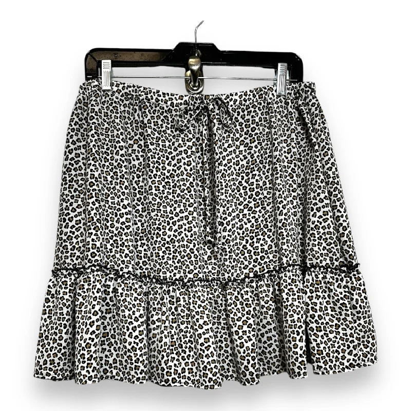 Skirt Mini & Short By Francesca's In Animal Print, Size: L Slim Fit Mini Skirt