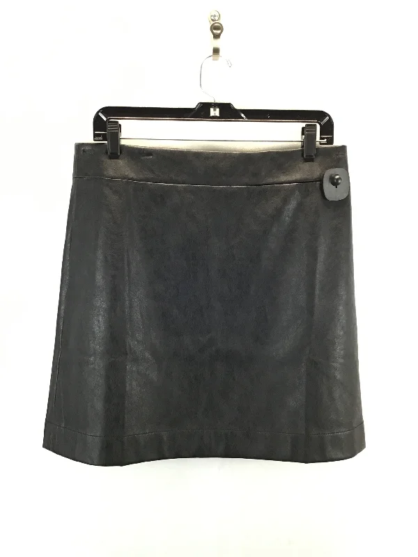 Skirt Mini & Short By J Crew In Leather, Size: 12 Vintage Denim Skirt