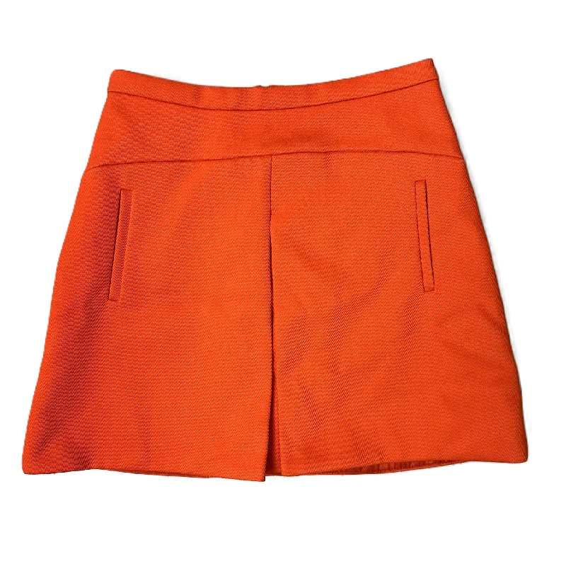 Skirt Mini & Short By J. Crew In Orange, Size: 4 Mini Skirt Trend