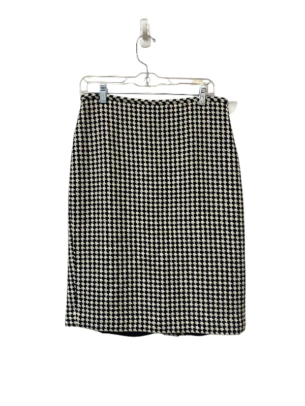 Skirt Mini & Short By Loft In Black & Cream, Size: 8 Polka Dot Skirt