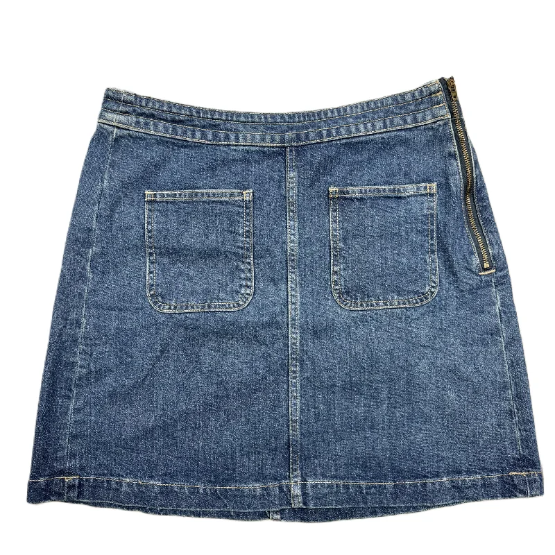 Skirt Mini & Short By Loft In Blue Denim, Size: 2 Casual Skater Skirt