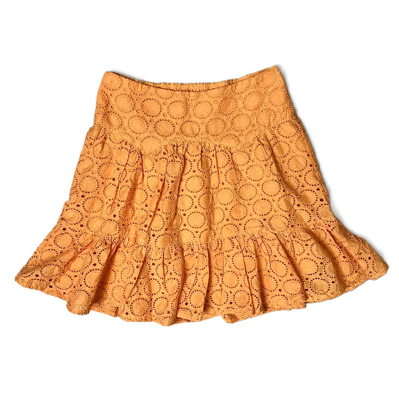 Skirt Mini & Short By Maeve In Orange, Size: Xs Vintage Mini Skirt