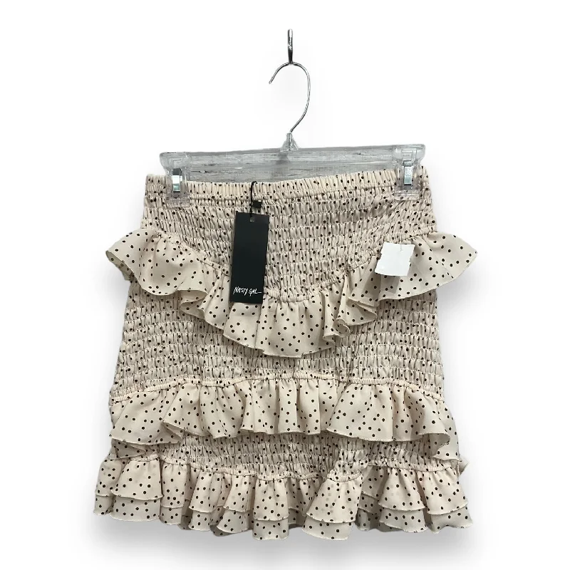 Skirt Mini & Short By Nasty Gal In Polkadot Pattern, Size: S Raw Hem Mini Skirt