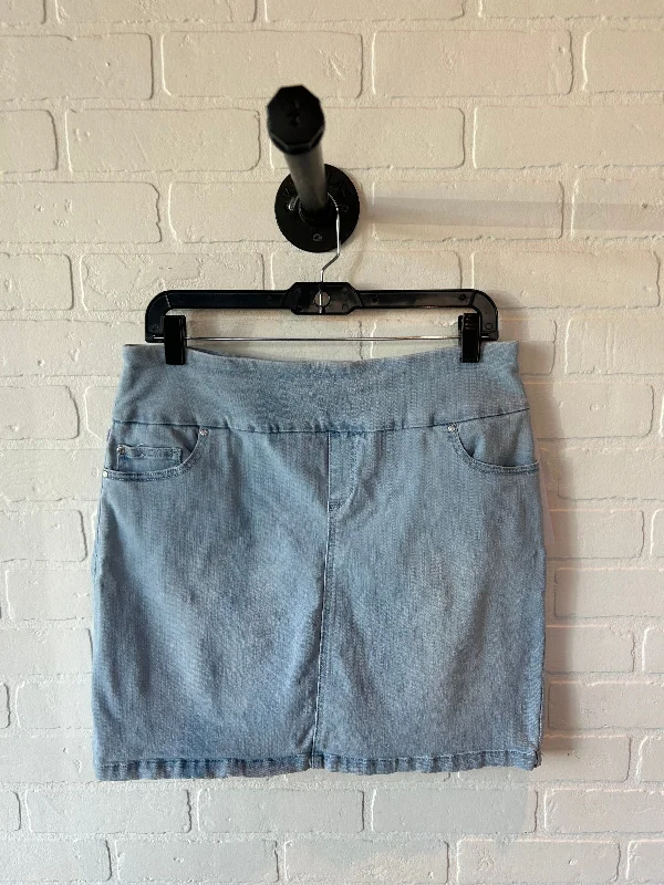 Skirt Mini & Short By Sc & Co In Blue Denim, Size: 12 Soft Pleated Skirt