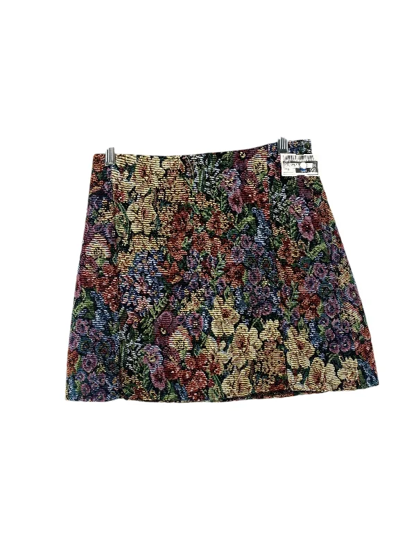 Skirt Mini & Short By Shein In Floral Print, Size: S Vintage Pleated Skirt