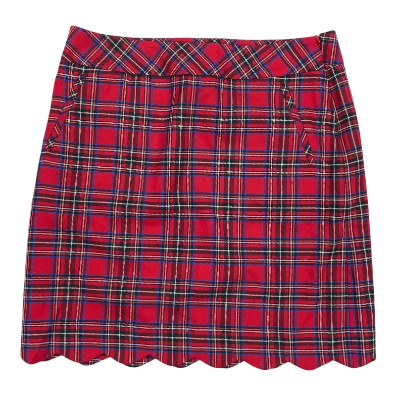 Skirt Mini & Short By Talbots In Red, Size:10P Fitted Mini Skirt