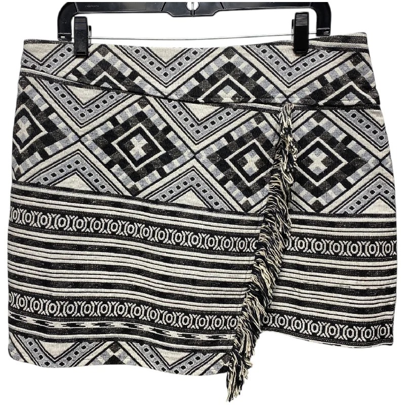 Skirt Mini & Short By Top Shop In Black & White, Size: 12 High-Waisted Mini Skirt