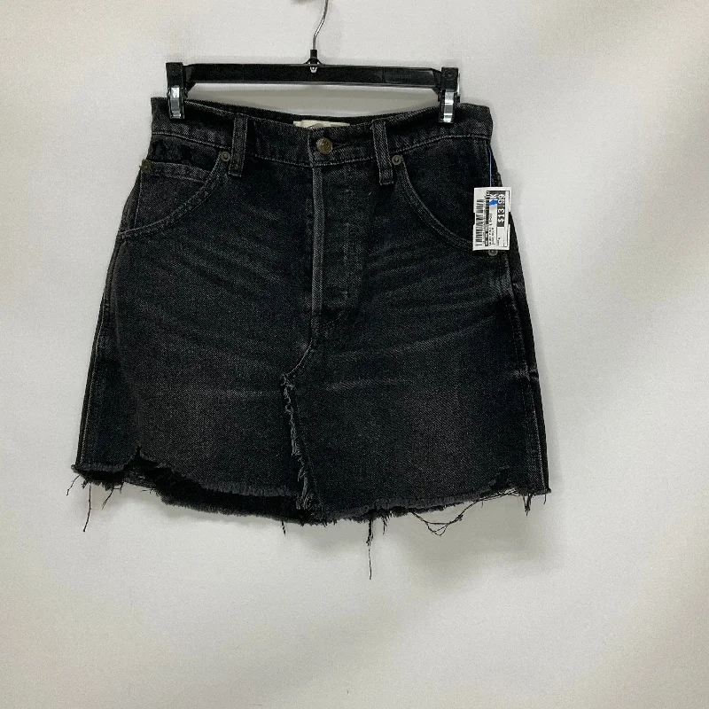 Skirt Mini & Short By We The Free In Black Denim, Size: 4 Soft Pleated Skirt