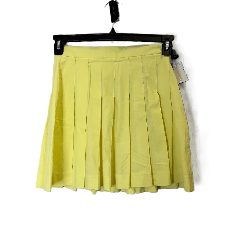 Skirt Mini & Short By Zara In Yellow, Size: S Casual Summer Skirt